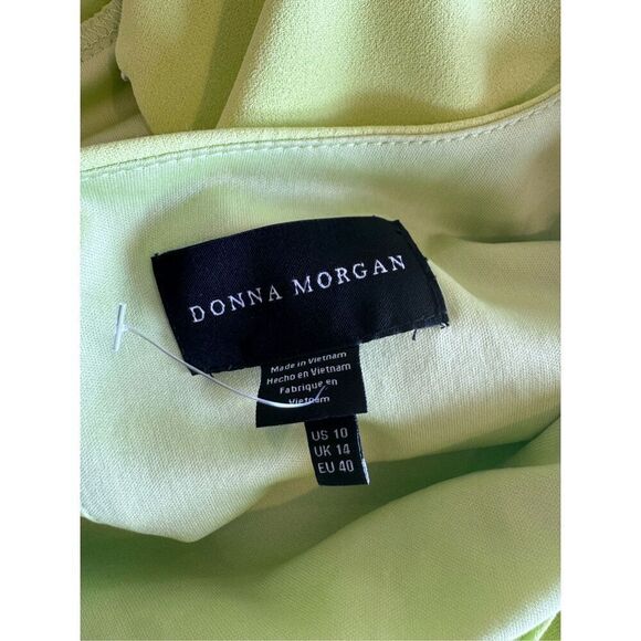 NEW Donna Morgan by Maggy Sharp Green Sleeveless Cutout Sheath Mini Dress - Picture 9 of 9